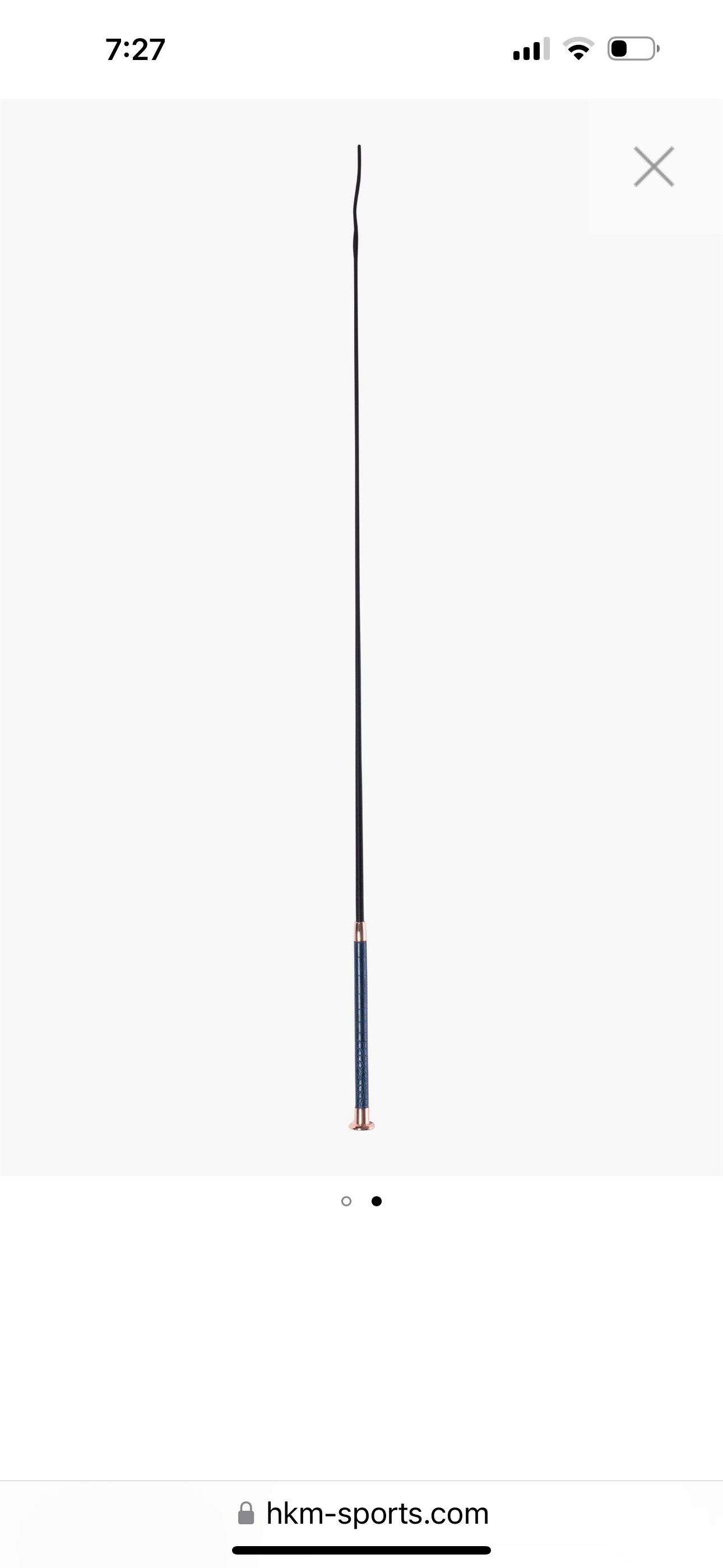 HKM Dressage Whip Croc