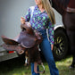 Western Shirt Navy Print
