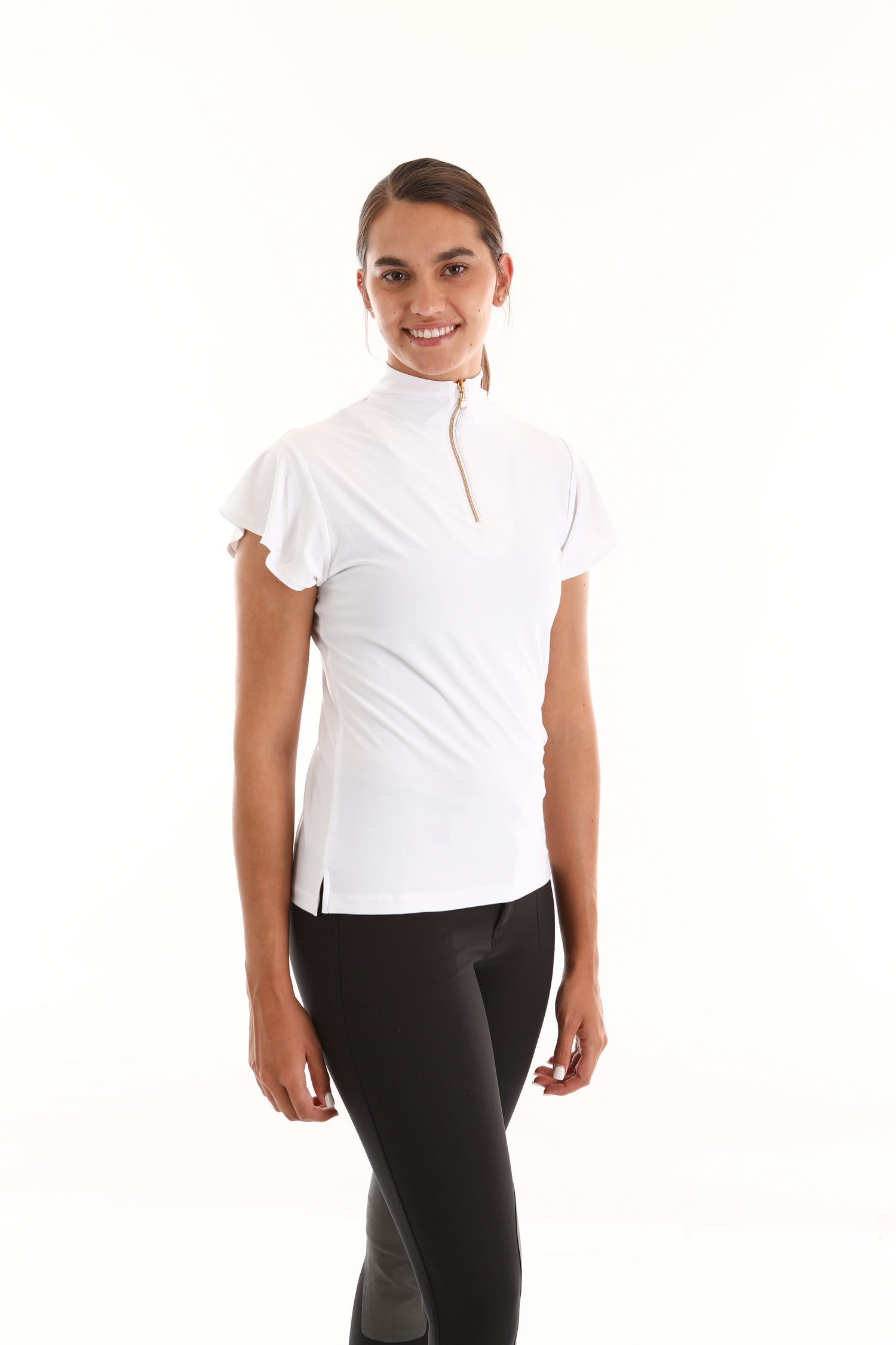 Chemise D'équitation Femme Kerrits – Bleue – Petite (S) – 1/4 Zip – Manches Courtes – Neuf Sans étiquettes